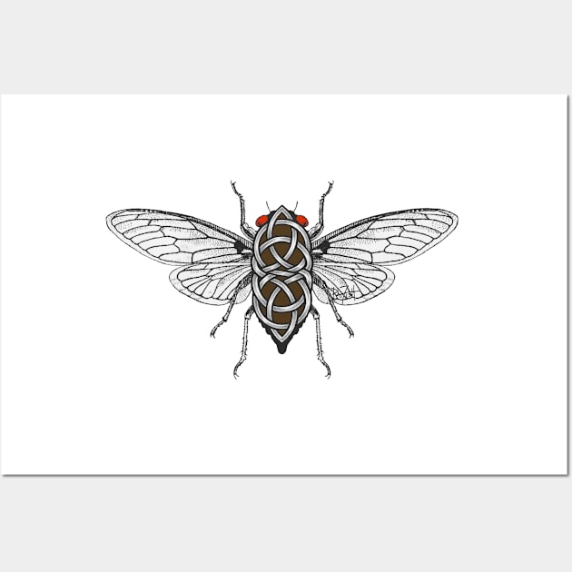 Celtic Cicada Brood X Wall Art by patfish